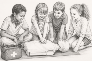 enfants secouristes