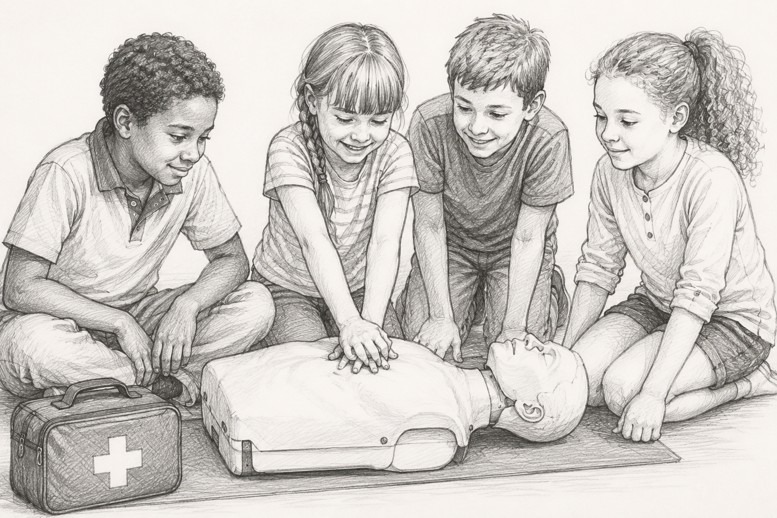 enfants secouristes